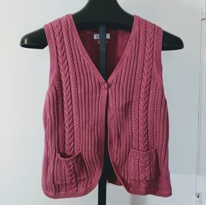 Van Heusen Womens Magenta Vest